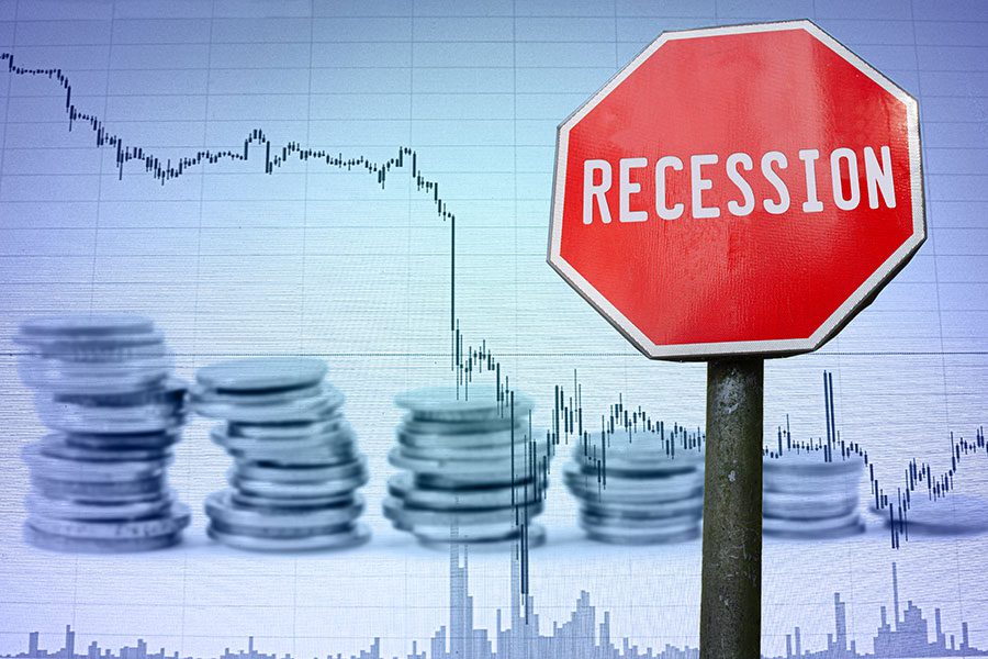 Financial Recession Graphic