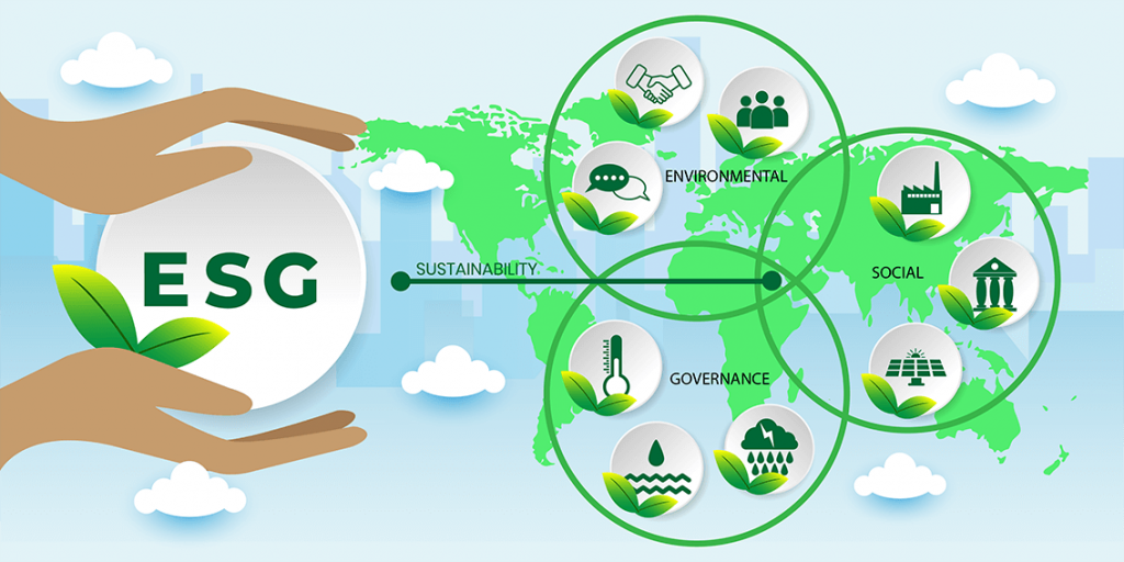 ESG - Environmental, Social and Governance illustration