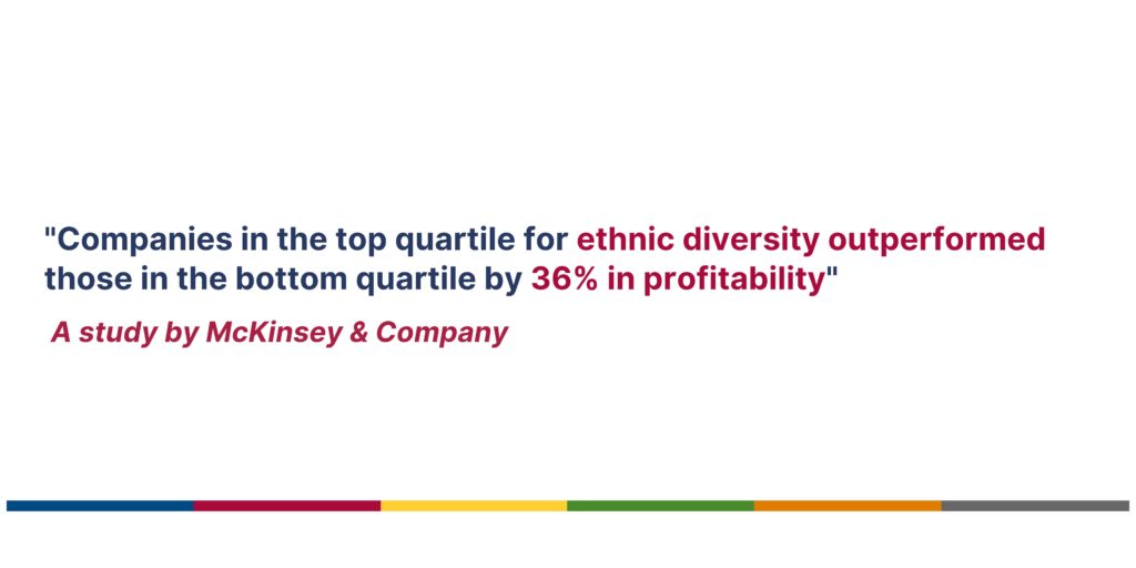 Companies in the top quartile for ethnic diversity outperformed | MDA Training