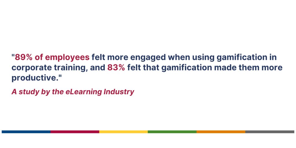 employees feel more engaged when using gamification in corporate training | MDA Training