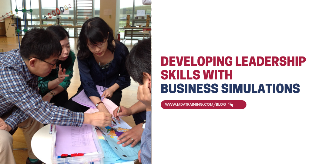 Developing leadership skills with business simulations 