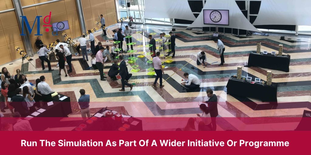 Run The Simulation As Part Of A Wider Initiative Or Programme | MDA Training 