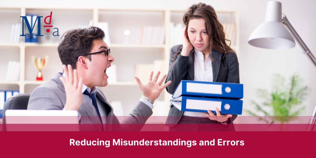 Reducing Misunderstandings and Errors | MDA Training 