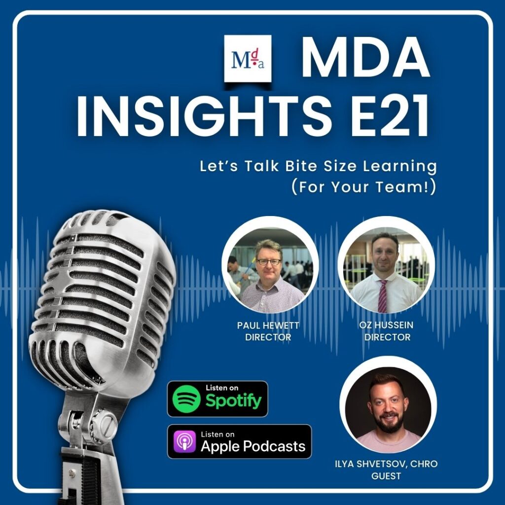 Let’s Talk Bite Size Learning (For Your Team!) | MDA Training